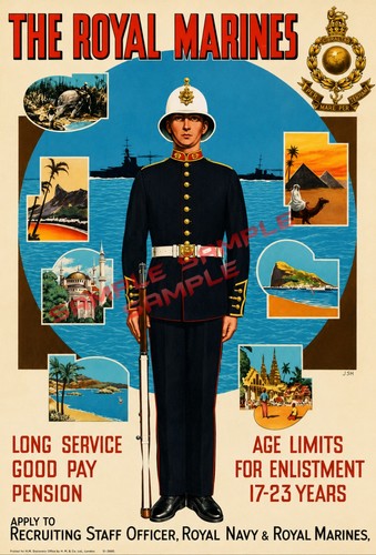 Royal marines recruiting a4 - recruiting,