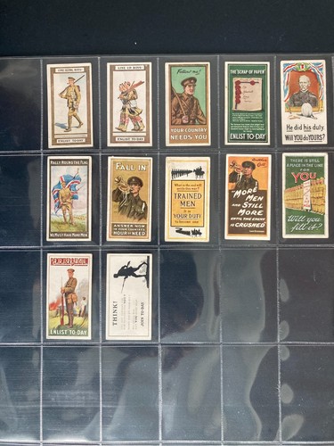 Cigarette cards recruiting - cigarette,