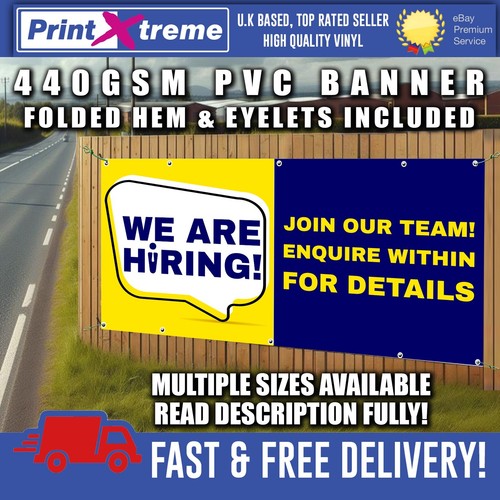 Are hiring pvc banner - we,