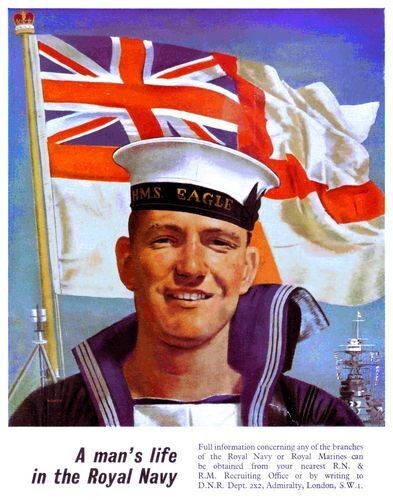 Vintage royal navy recruitment - vintage,