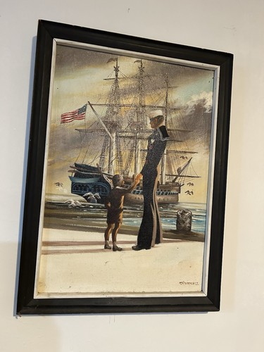 Vintage navy recruiting poster - vintage,