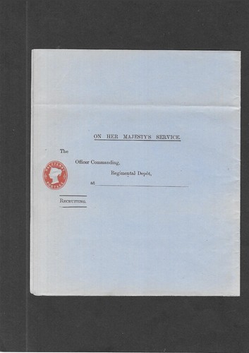 Army stationery 1 2d - army, qv
