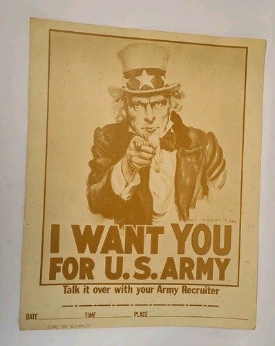 Vintage 1977 uncle - sam, want