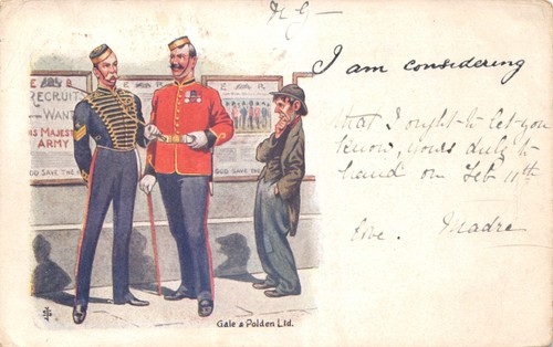 Military war postcard - military,