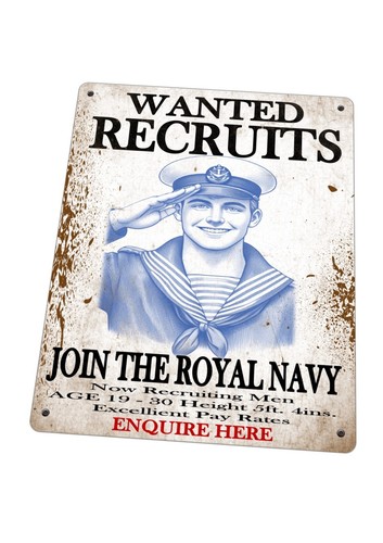 Royal navy recruitment poster - navy,