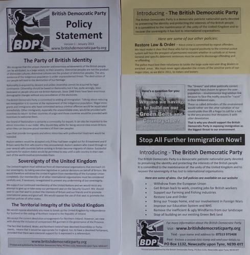 British democratic party - british,