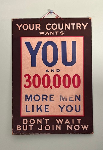 Your country wants you and - your,