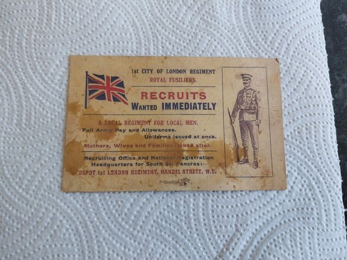 Ww1 royal fusiliers 1st - ww1, city